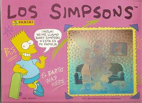 Album cromos Los Simpsons. Panini. 1991