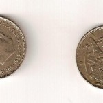 Moneda de 25 ptas. Franco 1957. 5_29 €