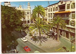 Postal Las Palmas de Gran Canaria. Plaza de Caisrasco. 1963