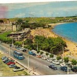 Postal Santander. Panorámica de la Primera playa.1966