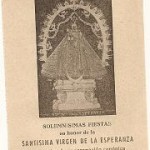 Virgen de la Esperanza. 1952
