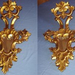 pareja de espejos de madera dorados1