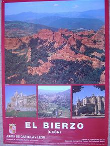 Cartel Turismo El Bierzo. Junta de Castilla y León. 1986