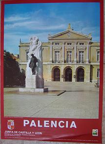Cartel Turismo Palencia. Junta de Catilla y León. 1985