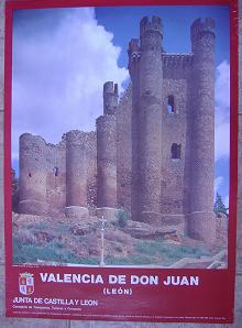 Cartel Turismo Valencia de Don Juan. Junta de Castilla y León. 1986