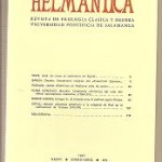 Helmantica nº 109. Enero - abril 1985