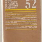 Revista de la Facultad de Derecho de la Universiad Complutense. Nº 52. 1978