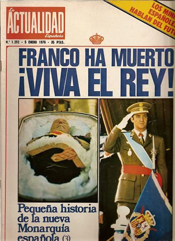 Franco ha muerto. ¡viva el Rey!. 5 de enero de 1976