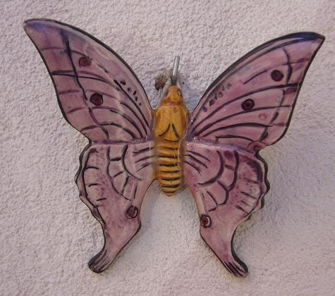mariposa de cerámica