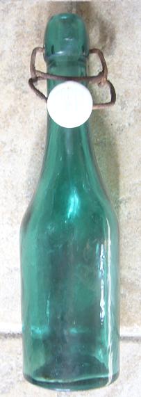Botella agua oxigenada Foret. Cristal Verde