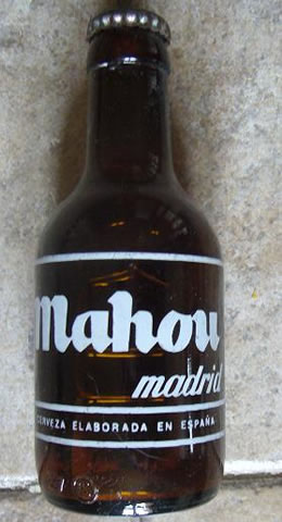 Cerveza Mahou llena 20 cl