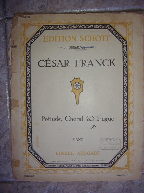 Cesar Franck,, Preluce, Choral fugue