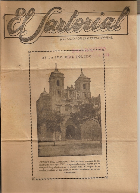 El Sartorial. Nº 56. Septiembre de 1934