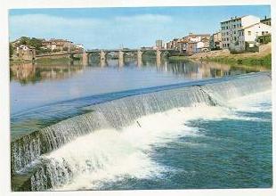 Miranda de Ebro. Puente de Carlos III y prsa del rio Ebro