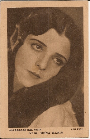 Postal Estrellas del Cine. Nº 34 Mona Maris