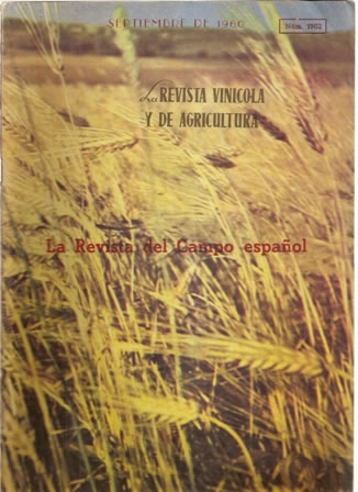 REVISTA VINICOLA Y DE AGRICULTURA SEPTIEMBRE DE 1960
