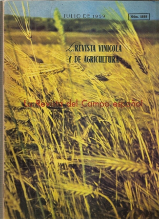 REVISTA VINICOLA Y DE AGRICULTURA JULIO DE 1959