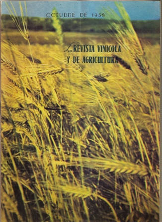 REVISTA  VINICOLA Y DE AGRICULTURA OCTUBRE DE 1958