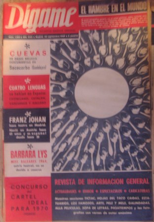 Dígame, ROTATIVO GRÁFICO SEMANAL. Núm. 1552, AÑO XXX, Madrid,30 septiembre 1969