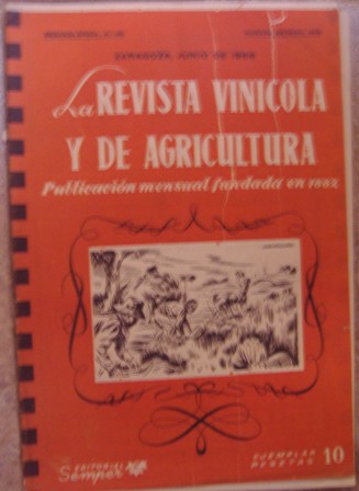 REVISTA VINICOLA Y DE AGRICULTURA JUNIO DE 1958