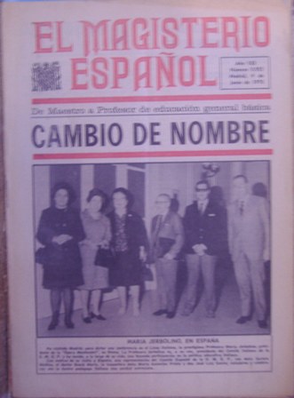Revista EL MAGISTERIO ESPAÑOL,4 de junio de 1970