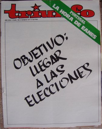 TRIUNFO, AÑO XXXII, NÚM. 748,28 de mayo de 1977