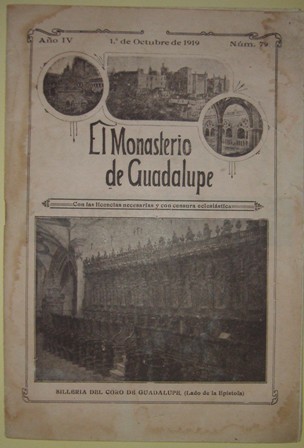El Monasterio de Guadalupe. 1 de octubre de 1919