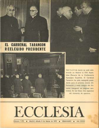 ECCLESIA Número 1731, 8 de Marzo de 1975, Año XXXV