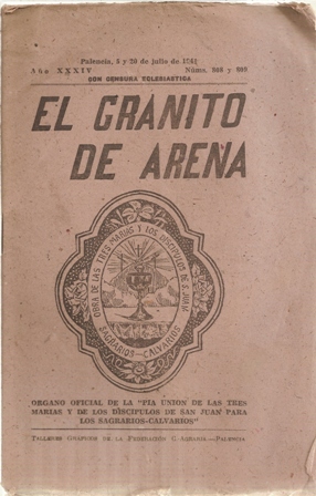 EL GRANITO DE ARENA AÑO XXXIV, Palencia, 5 y 20 de Julio de 1941