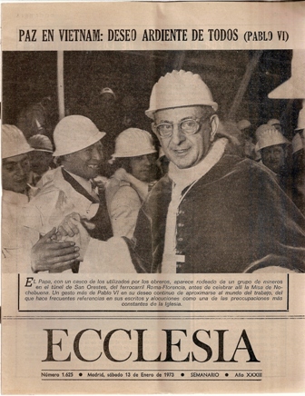 ECCLESIA Número 1625, 13 de Enero de 1973, Año XXXIII