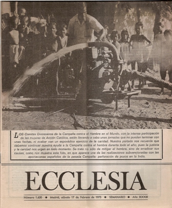 ECCLESIA Número 1630, 17 de Febrero de 1973, Año XXXIII