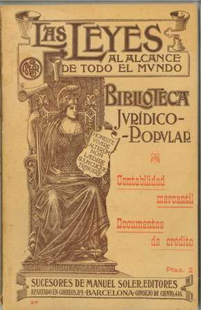 Biblioteca Jurídico Popular, Huguet y Campañá, Contabilidad Mercantil, Documentos de Crédito