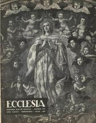 ECCLESIA Número 1655, 18 de Agosto de 1973, Año XXXIII