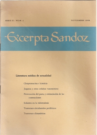 Excerpta Sandoz, noviembre 1958