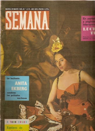SEMANA, 30 marzo 1965, Nº 1310, AÑO XXVI