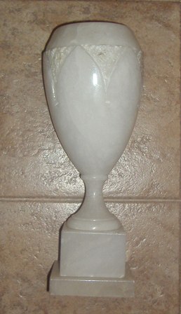 Antigua lámpara de Alabastro. Forma de Copa