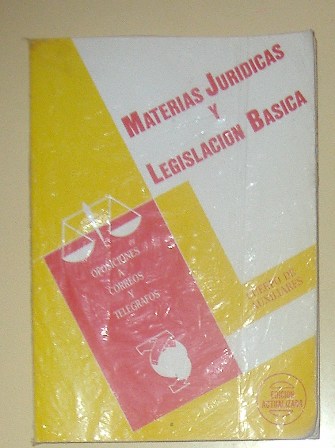 Oposiciones a Correos y Telégrafos, Mateias jurídicas y legislación básica, Cuerpo de Auxiliares