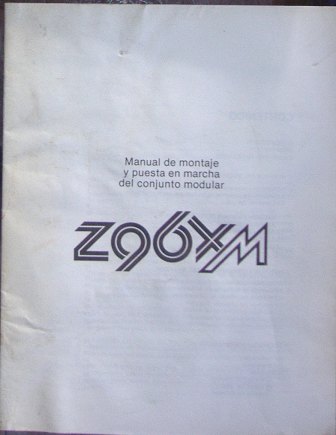 Manual de montaje del conjunto modular Z96 XM