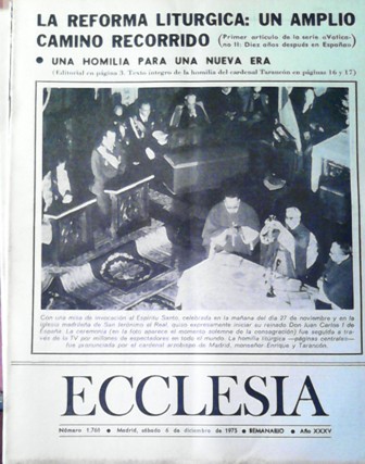 ECCLESIA Número 1768, 6 de diciembre de 1975, Año XXXV