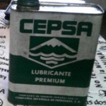 Lata Aceite Cepsa, lubricante Premium, Fabricado en Tenerife