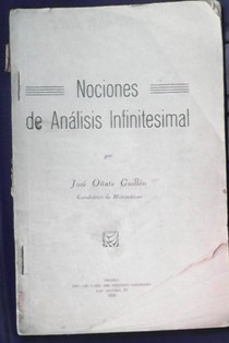 Nociones de Análisis Infinitesimal, José Oñate Guillén