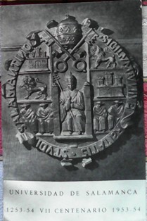 Tarjeta Postal Universidad de Salamanca, VII Centenario, 1953 - 54