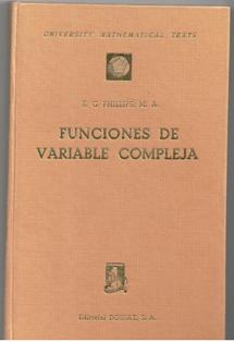 Funciones de Variable compleja, E.G. Philllips, M.A.
