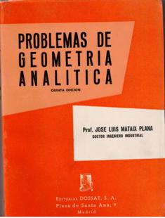Problemas de geometría analítica, José Luis Mataix Plana