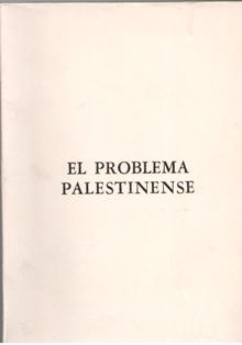 el problema palestinense