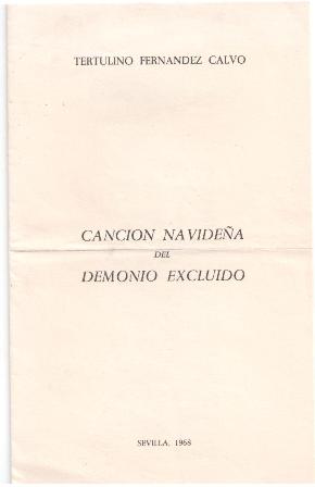 Canción Navideña del Demonio Excluido, Tertulino Fernandez Calvo