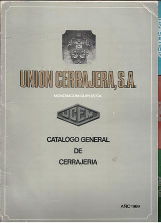 Catálogo General de Cerrajería, Unión Cerrajera S.A., Mondragón,