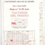 Cartografía Militar de España Escala 1 50.000, Valverde del Fres