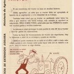 Ministerio de Agricultura. El arranque del tractor. 1960