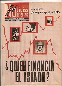 Boletín Hoac 15 - 31 de julio de 1975. Noticias Obreras